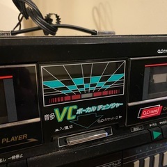 【レア！？】レトロカセットデッキ　通電確認済み♪の画像