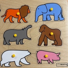 ボーネルンド　木製のパズル　動物型の画像