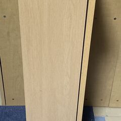 M664  本棚 扉付き キャビネット 木製 薄方収納 インテリア家具 H90の画像