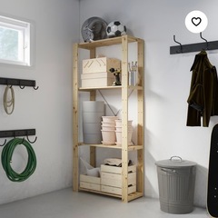 IKEA   棚  パイン材 HEJNE ヘイネの画像