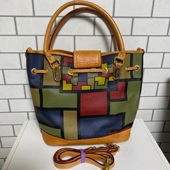 💛ダブルフィッシュ 2wayショルダー✨美品の画像