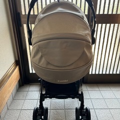コンビ　ベビーカー（スゴカルL）とレインカバー（未使用）の画像