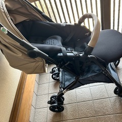 コンビ　ベビーカー（スゴカルL）とレインカバー（未使用）の画像