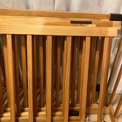 木製　ベビーサークルの画像