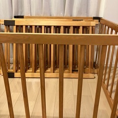 木製　ベビーサークルの画像