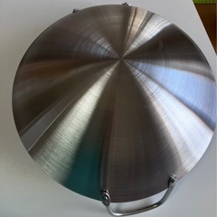 新品未使用、ステンレス中華フライパンの画像