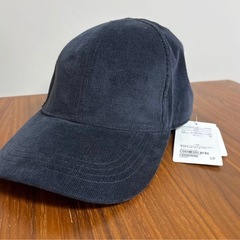 キャップ　コーデュロイ　ネイビーの画像