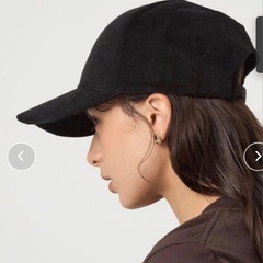 キャップ　コーデュロイ　ネイビーの画像