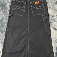 美品【UNIVERSAL OVERALL】ユニバーサルオーバーオール スカート　黒の画像