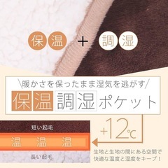 残り１点 新品未使用 大人のカラダ改善計画 極厚ブランケット ケープ型 ブラウンの画像