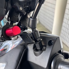 カエディアバイク用スマホホルダー セット KDR-V1-M 黒/KDR-M28の画像
