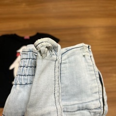 SISTER JENNI ジェニィ ペンギンTシャツ　デニムパンツ　150160の画像