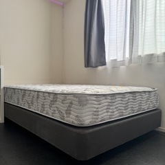 シモンズ  ベッド セット 高級 セミダブル 幅120cm 美中古の画像