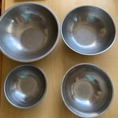 調理用ボール4個とキティちゃん弁当箱の画像