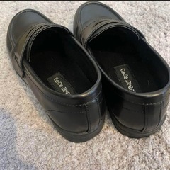 黒　キッズ　ローファー20cmの画像