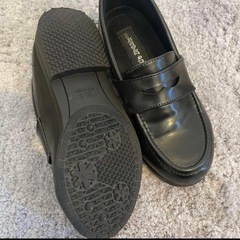 黒　キッズ　ローファー20cmの画像