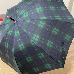 aramis アラミス 傘 長傘 雨傘 紳士傘 ブランド傘 犬 チェック柄の画像