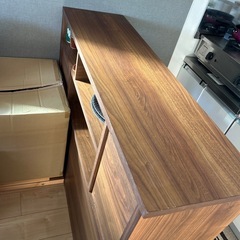 大川家具 GART MONT スリムカウンター　食器棚　チェストの画像