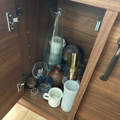 大川家具 GART MONT スリムカウンター　食器棚　チェストの画像