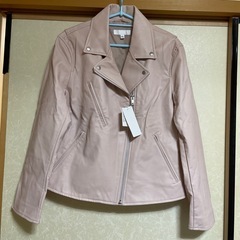 未使用★UNIQLO ユニクロ ネオレザー ライダースジャケット XLの画像