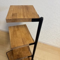 天然木　360度回転シェルフ　の画像