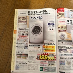 ②未使用に近い　日立　ドラム式洗濯乾燥機　BD-SV120HR  2023年購入の画像