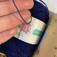 手芸用　毛糸４玉　ダイソー　オリムパス 小物作り　手作り　ハンドメイド　crochet　knitting yarn cotton acrylicの画像
