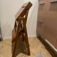 木製　踏み台　脚立　　お子様の洗面所やキッチンの踏み台にの画像