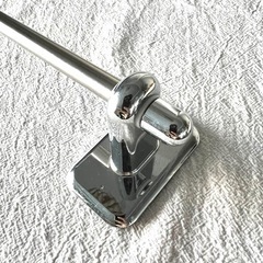 【新品】タオルハンガー　タオルバー　ステンレス製　メッキ？の画像