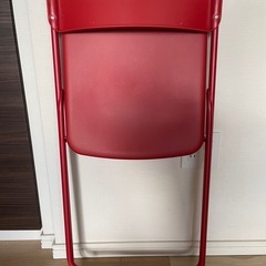 ほぼ未使用 IKEA 折りたたみチェア VIHALS ヴィハルス レッドの画像