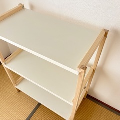 美品 IKEA EKENABBEN エーケナッベン オープンシェルフユニット ホワイトの画像