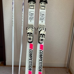 Fischerスキー板160cm　ストックセットの画像