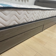 モダンデコ　シングルベッド(マットレス付き)の画像