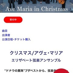 本日14:30開演のコンサートチケみなとみらい3枚　クリスマスアヴェマリア　エリザベート弦楽アンサンブル　の画像
