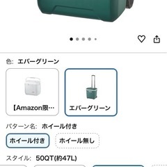 Coleman クーラーボックスの画像