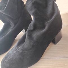 ブーツ 23cm ブラックの画像