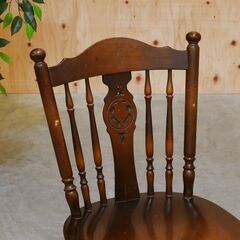 ≪zyt2624ジ≫ [2脚セット] 飛騨産業 ウインザーチェア ② HIDA/オールドキツツキ/ダイニングチェア/ヴィンテージ家具/中古家具/リユースストレージ仙台 071120-02の画像