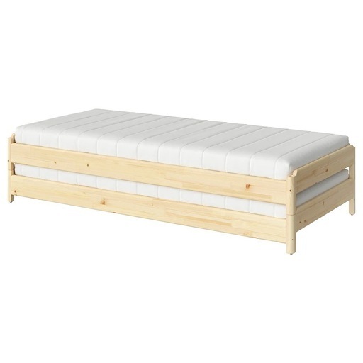 IKEA UTÅKER（ウトーケル）スタッキングベッド マットレス2枚付き