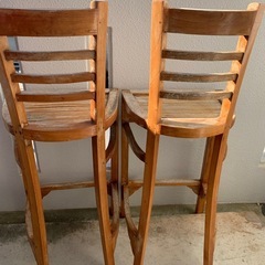 屋外用チェア2脚(脚長)　の画像