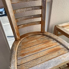 屋外用チェア2脚(脚長)　の画像