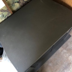 レトロ テレビ台 テレビボード 黒の画像