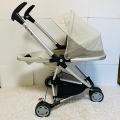【洗浄済み】クイニーベビーカー　まきしマキシコシベビーシート　ベース　とらべるしすてトラベルシステムの画像