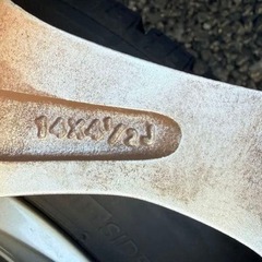 BRIDGESTONE　BALMINUM　14×4.5J　 4本ブリザックVRXの画像