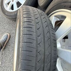 ダイハツ純正ホイール　14×4.5J+45　4本傷在り　タイヤパンクあの画像