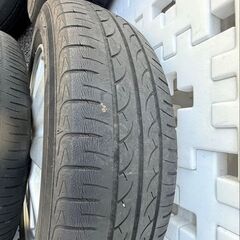 ダイハツ純正ホイール　14×4.5J+45　4本傷在り　タイヤパンクあの画像