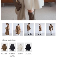 リバーウールミドルトレンチコートの画像