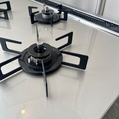 【武蔵小山店】 25年製 ノーリツ NORITZ ビルトイン ガス台 3口 ガスコンロ グリル 両面焼き 無水 新品 未使用 n3wu6pwap2ste 75cm キッチン 台所 家電 調理台 交換用 built-in range stand kitchen appliance N3WU6PWAP2STEの画像