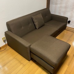 ブラウン 3人掛けソフトの画像