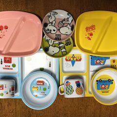子供用（主に未就学児）の食器です。の画像