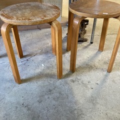 無印良品　ブナ材スツール(椅子)の画像